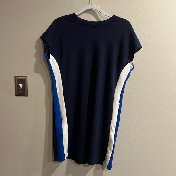 SPANX AIR ESSENTIALS COLORBLOCK MINI T-SHIRT DRESS Small - Picture 2 of 6